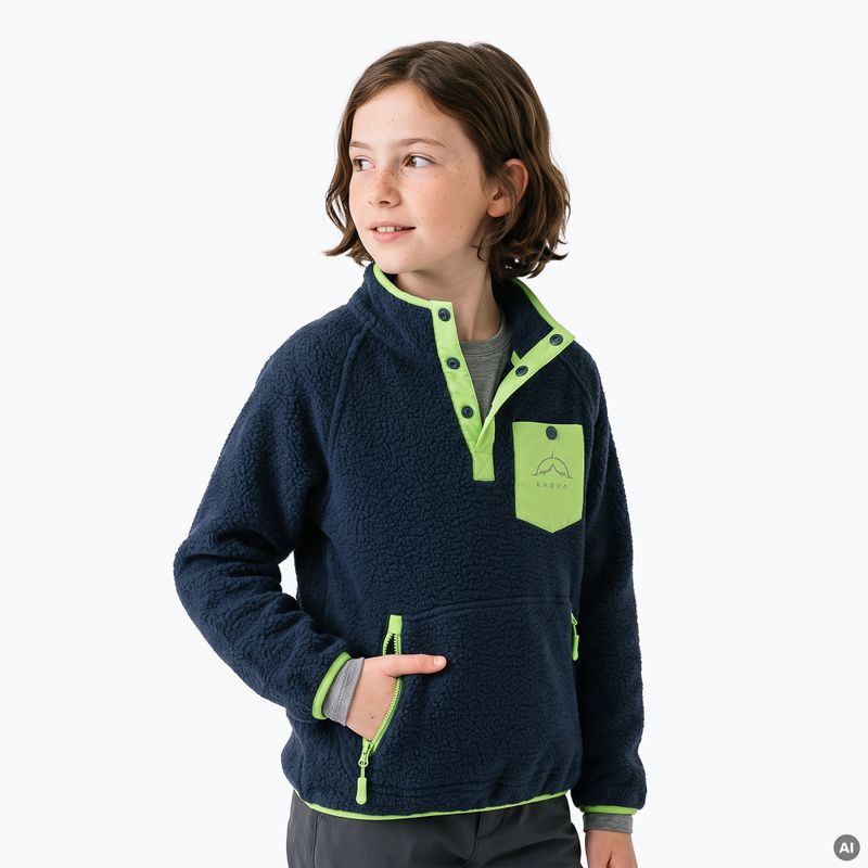 Felpa in pile per bambini KADVA RODIA JR blu