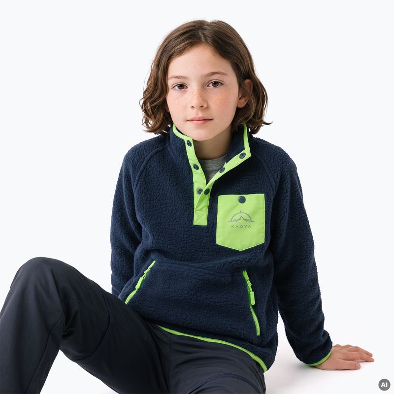 Felpa in pile per bambini KADVA RODIA JR blu 6