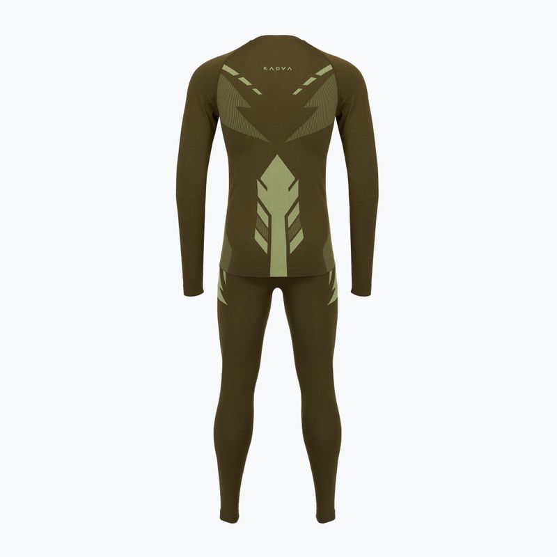 Completo intimo termico da uomo KADVA Alpinestep Thermo SH Light Plus Set Green 2