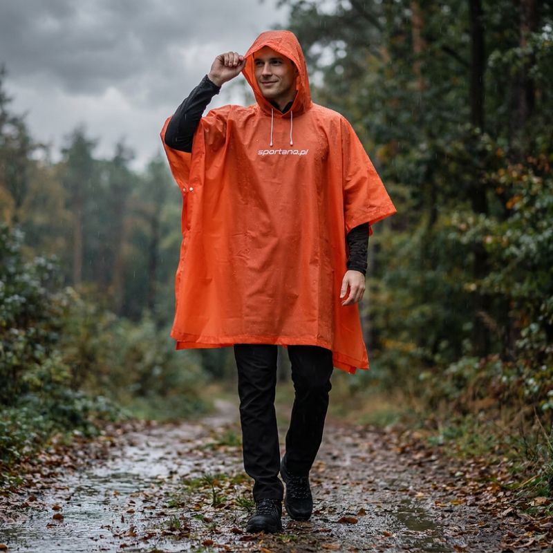 Cappotto antipioggia SPORTANO AquaDefend arancione 4