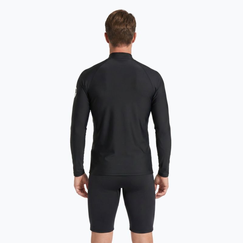 Longsleeve da nuoto Aquastic RIMOS LS UV 50+ UPF nero 3