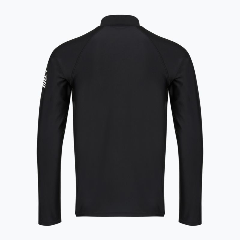Longsleeve da nuoto Aquastic RIMOS LS UV 50+ UPF nero 6