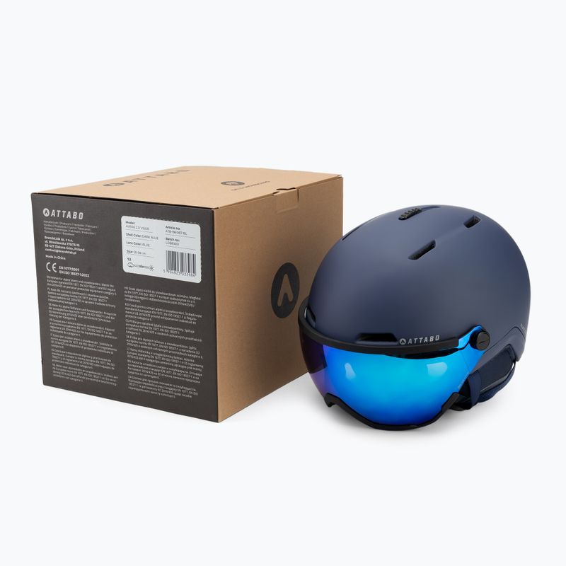 Casco da sci ATTABO Avens 2.0 Visor blu 9