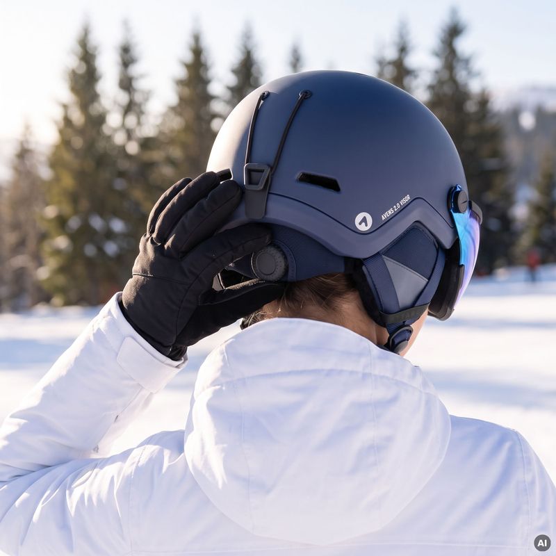 Casco da sci ATTABO Avens 2.0 Visor blu 7