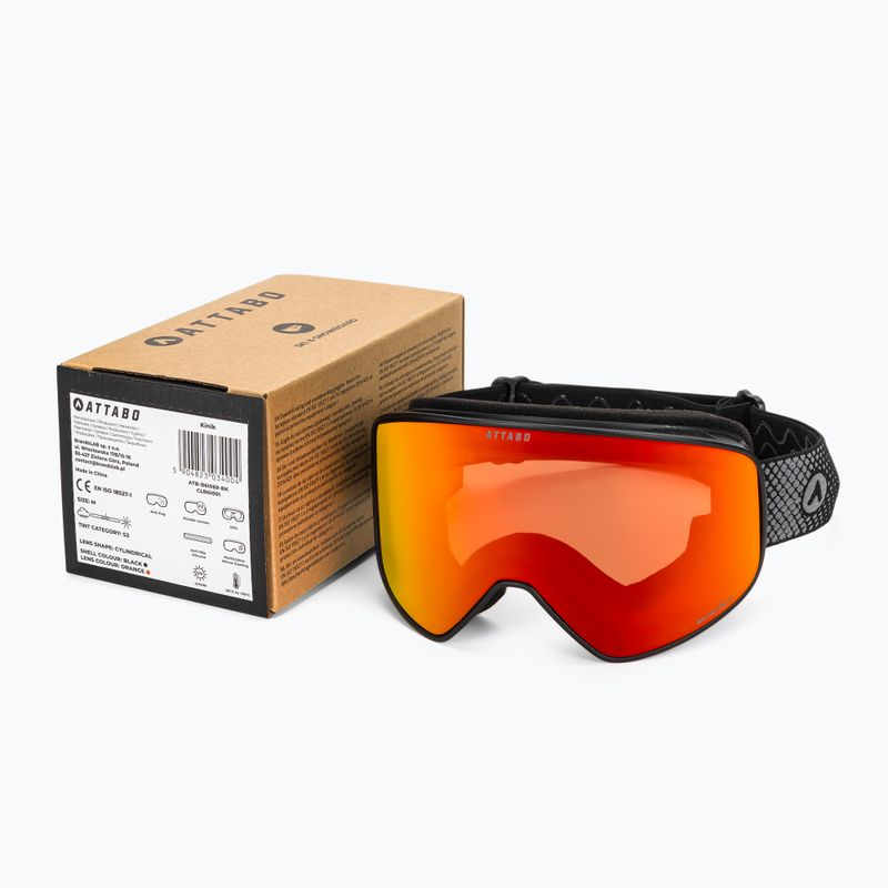 Goggles da sci ATTABO sci Kinik nero 8
