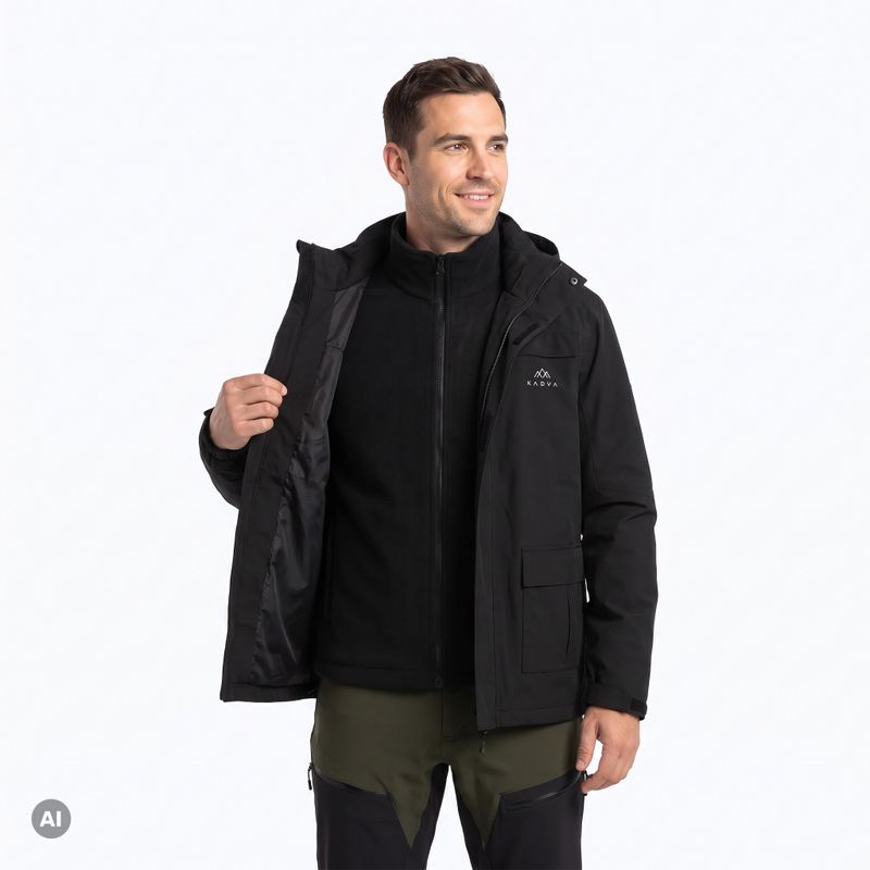 Giacca 3 in 1 da uomo KADVA TraiLine WP nera 3