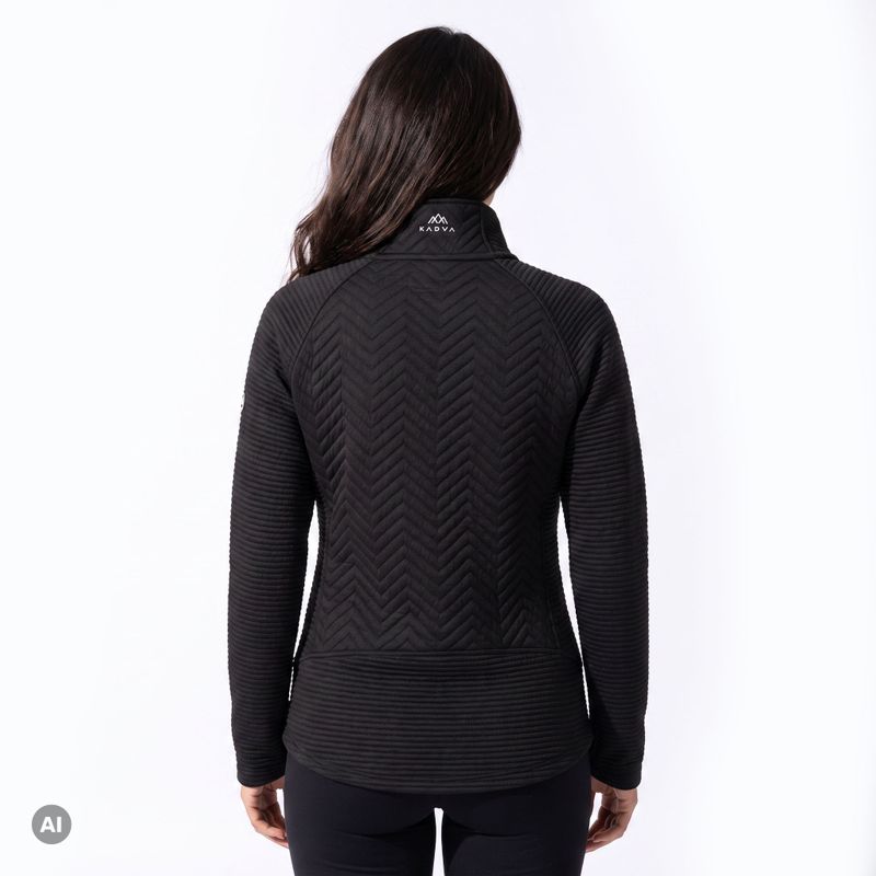 Felpa donna KADVA Alpina WMNS nera 3