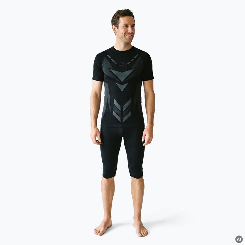 Completo intimo termico da uomo KADVA Alpinestep Thermo SH Light Plus Set Black