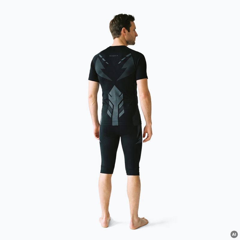 Completo intimo termico da uomo KADVA Alpinestep Thermo SH Light Plus Set Black 2