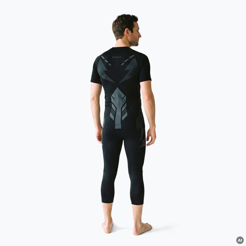 Completo intimo termico da uomo KADVA Alpinestep Thermo SH Light Plus Set Black 2