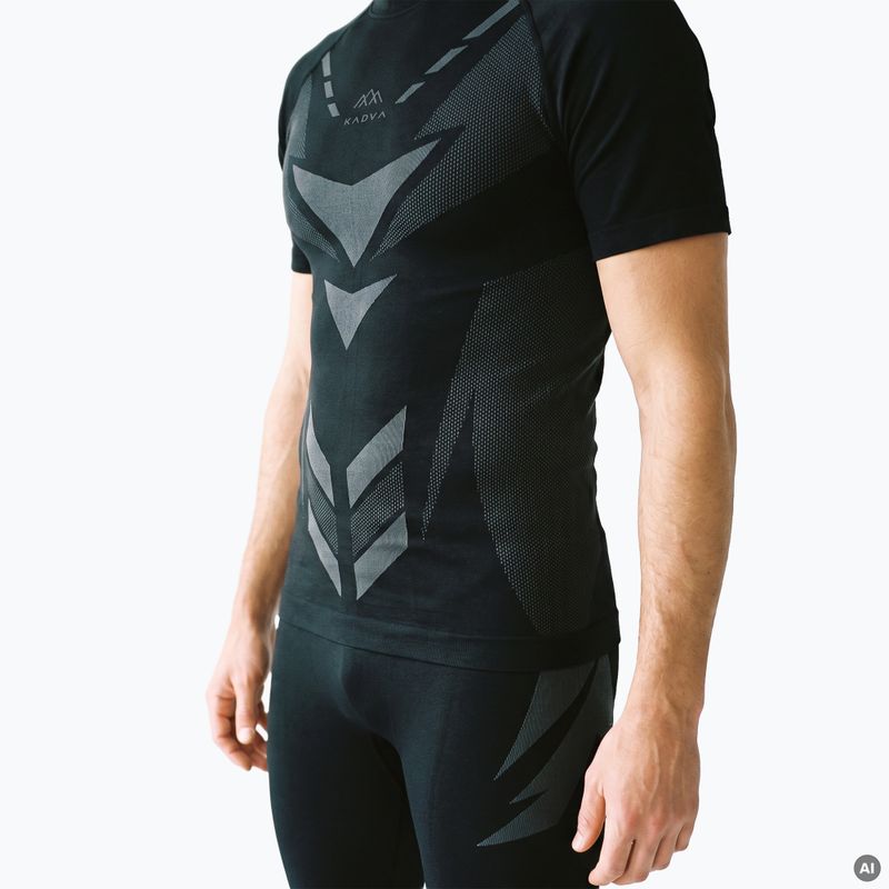Completo intimo termico da uomo KADVA Alpinestep Thermo SH Light Plus Set Black 3