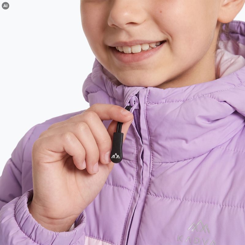 Giacca imbottita per bambini KADVA Snoway JRG viola 4