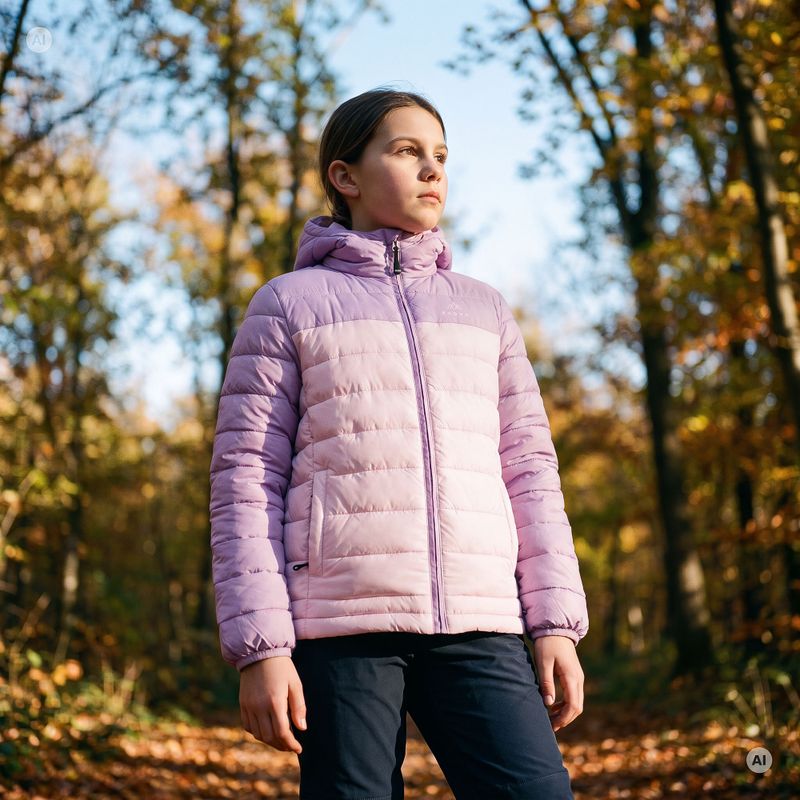 Giacca imbottita per bambini KADVA Snoway JRG viola 6