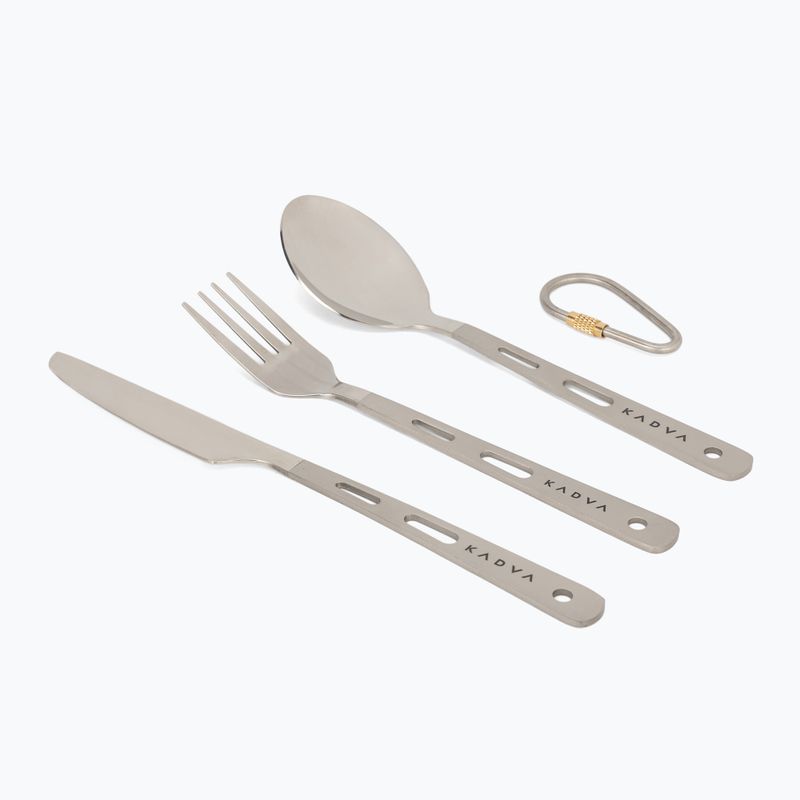 Posate da campeggio KADVA titanium ultralight gray 2