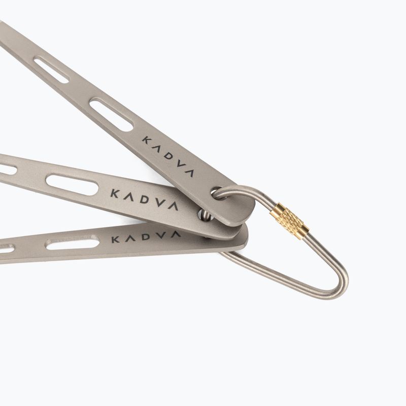 Posate da campeggio KADVA titanium ultralight gray 3