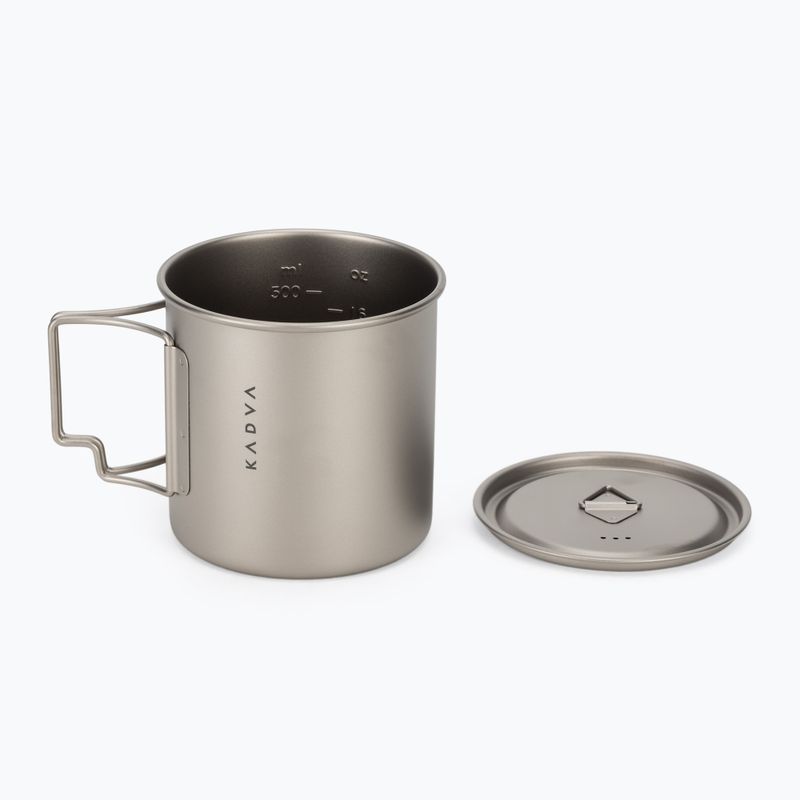 Tazza da viaggio KADVA titanium ultralight gray 5