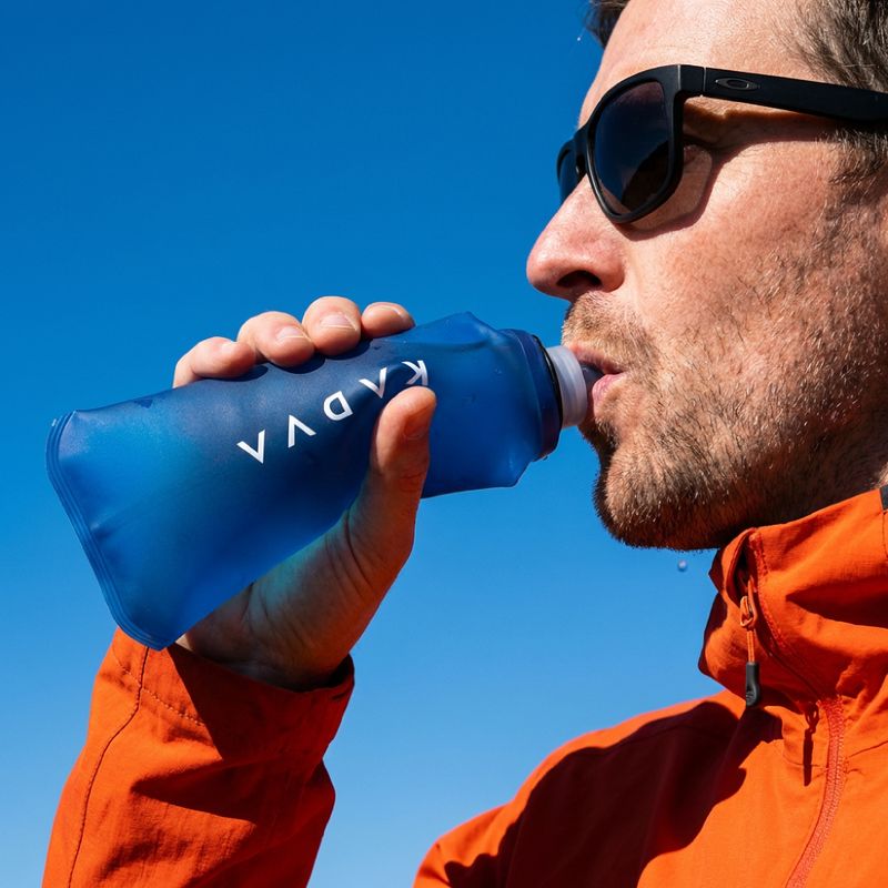 Borraccia soft KADVA softflask Flowbie 500 ml blue 3