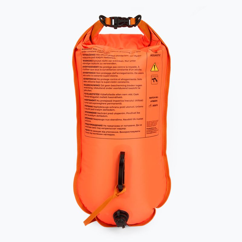 Boa di sicurezza per il nuoto con tasca AQUASTIC double-chamber orange 4