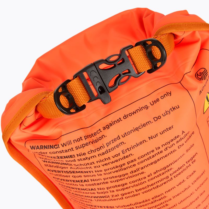 Boa di sicurezza per il nuoto con tasca AQUASTIC double-chamber orange 7