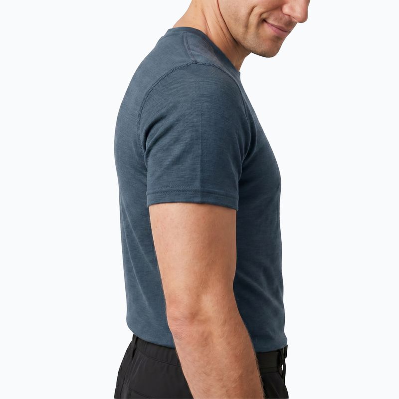 Maglietta termica da uomo WOOLCANO Merino 100% TEE0546 grigia 4