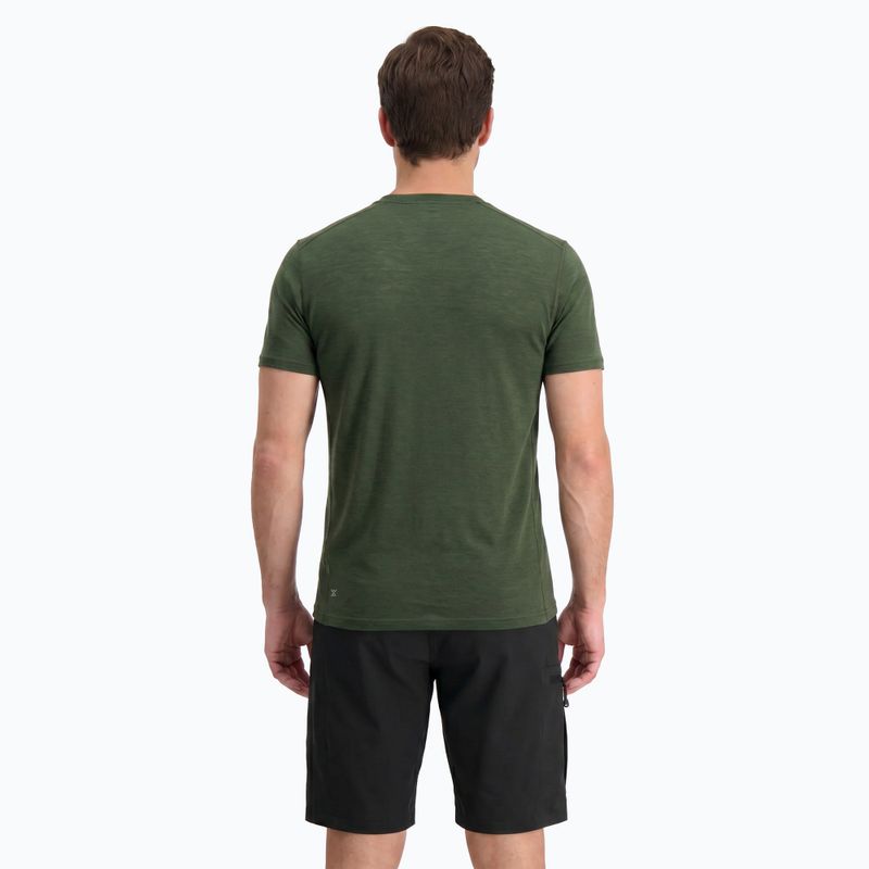 Maglietta termica da uomo WOOLCANO Merino 100% TEE0546 verde 3