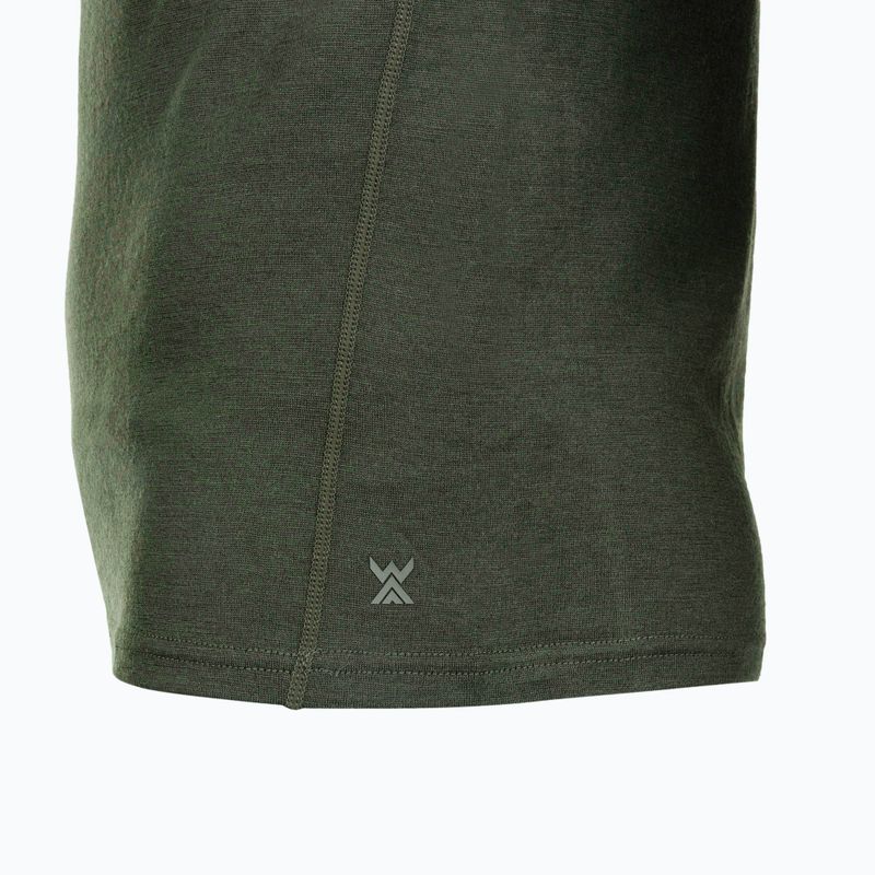 Maglietta termica da uomo WOOLCANO Merino 100% TEE0546 verde 7