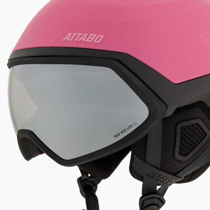 Casco da sci per bambini ATTABO Avens 3.0 Jr Visor ERT Pink 14
