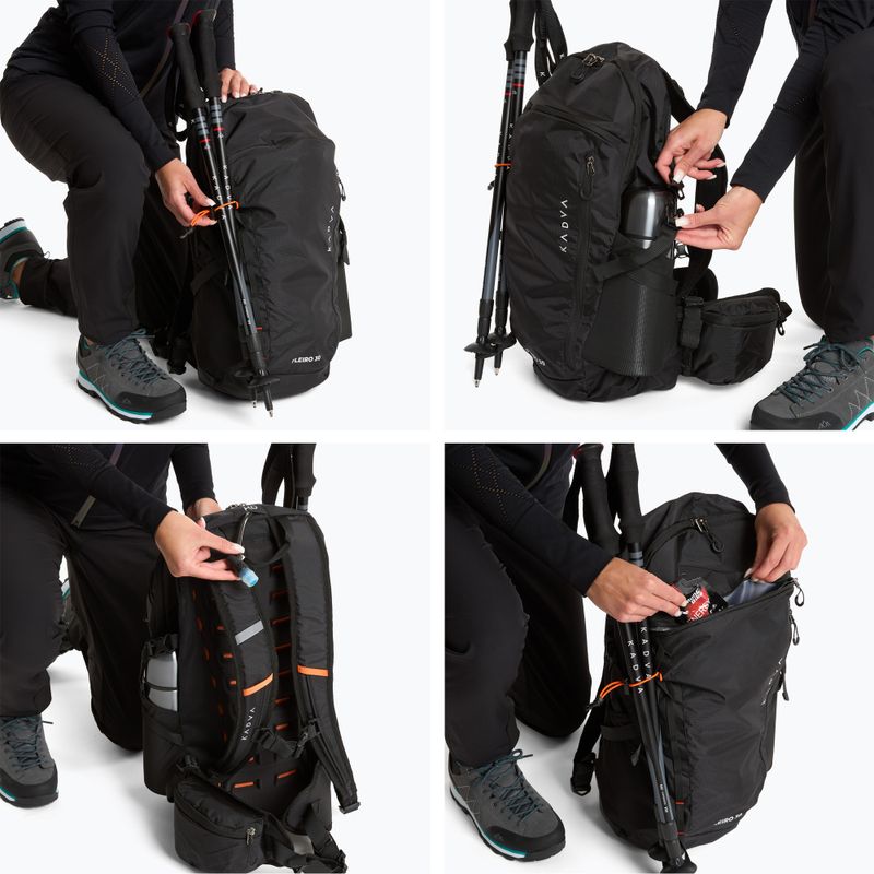 Zaino da trekking KADVA Fleiro 30 l nero 12
