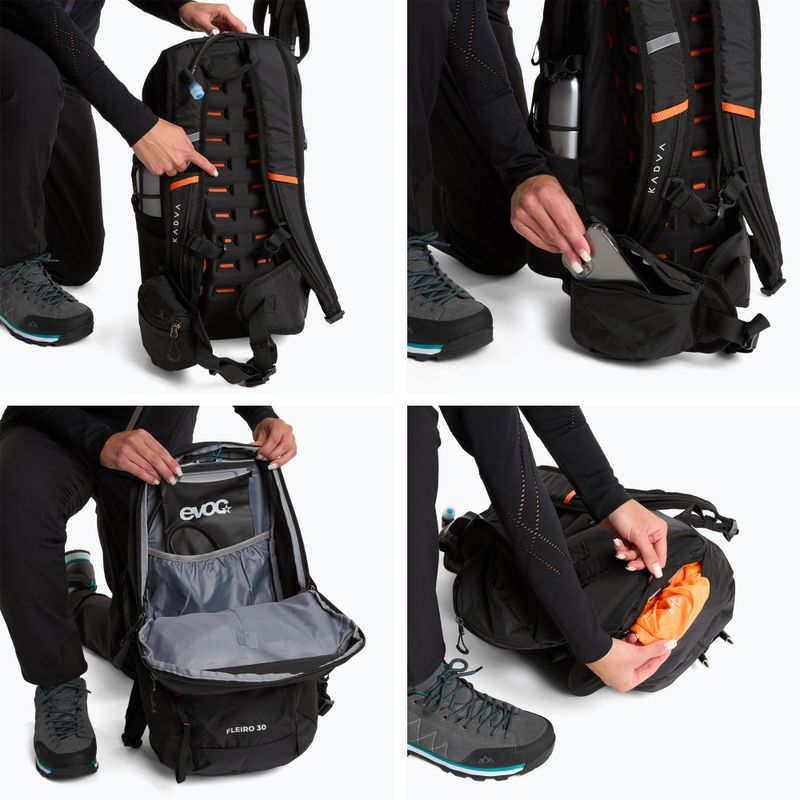 Zaino da trekking KADVA Fleiro 30 l nero 13