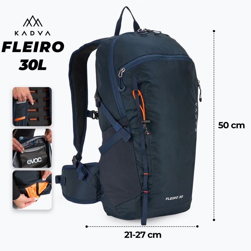 Zaino da trekking KADVA Fleiro 30 l blu navy 2