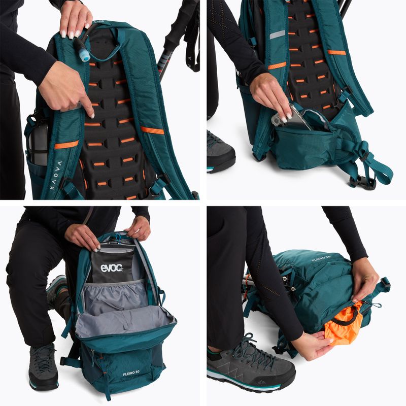 Zaino da trekking KADVA Fleiro 30 l blu scuro marino 12
