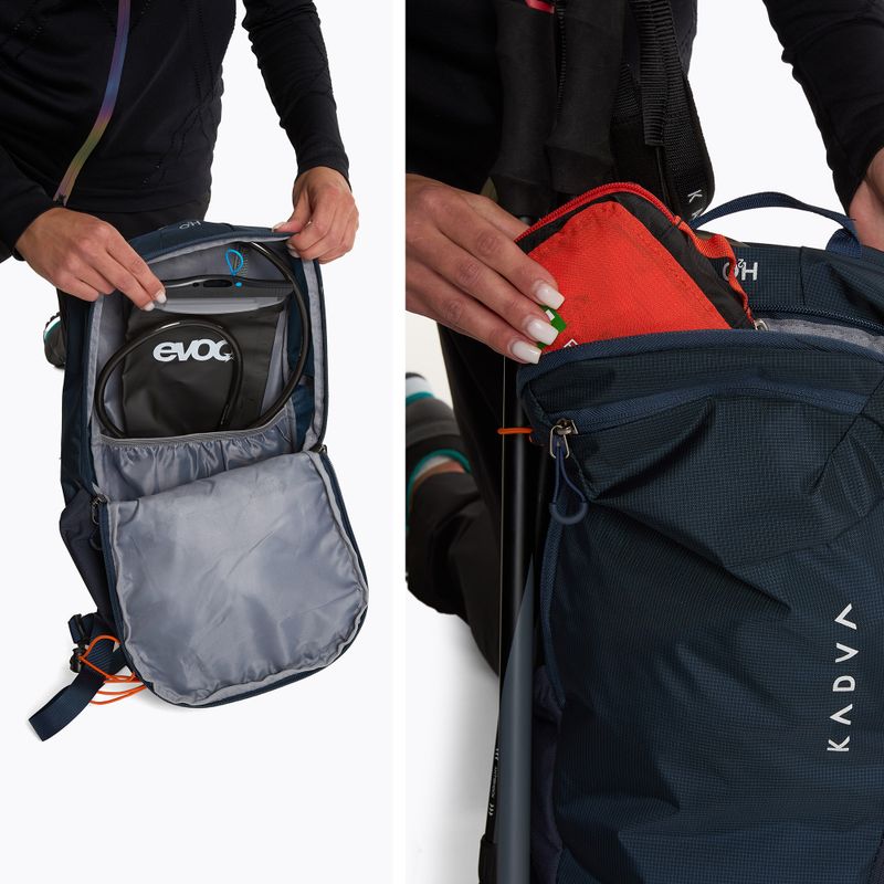 Zaino da trekking KADVA Fleris 15 l blu navy 11
