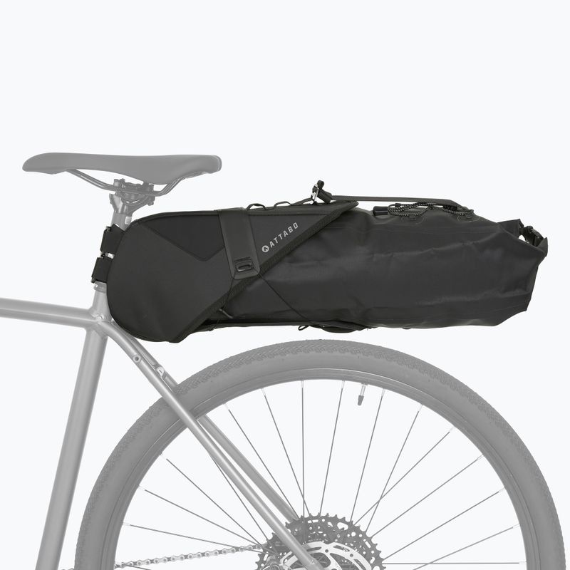 Borsa da sella per bicicletta ATTABO Hanglo 8 l nero