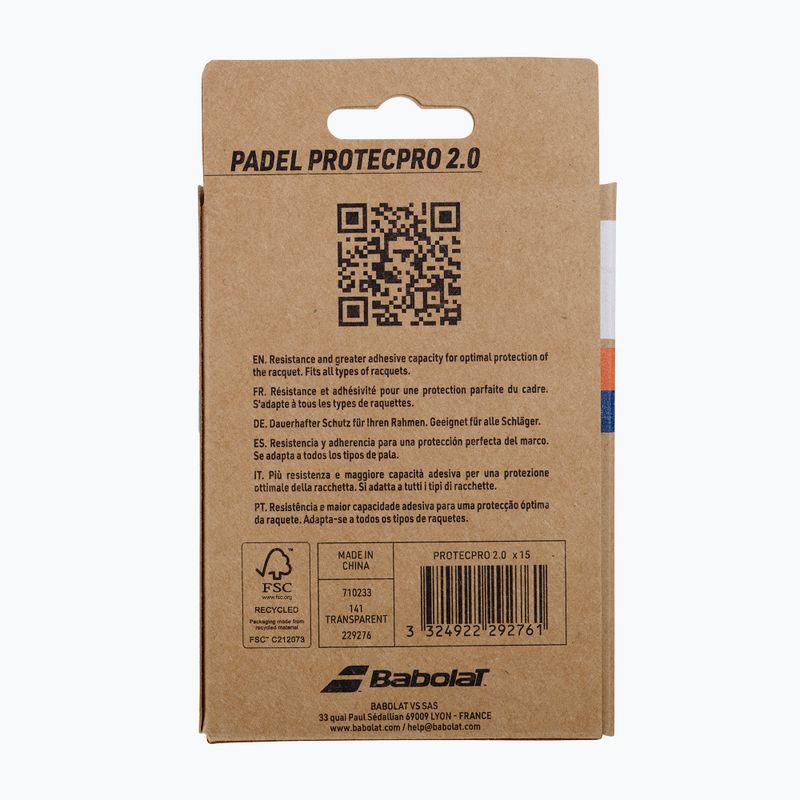 Nastro protettivo Babolat Protecpro 2.0 X1 transparent 3