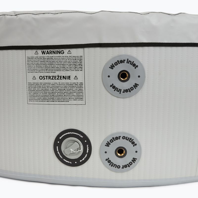 Piscina gonfiabile AQUASTIC ONSEN drop stitch 700 l 150 cm grigia 10