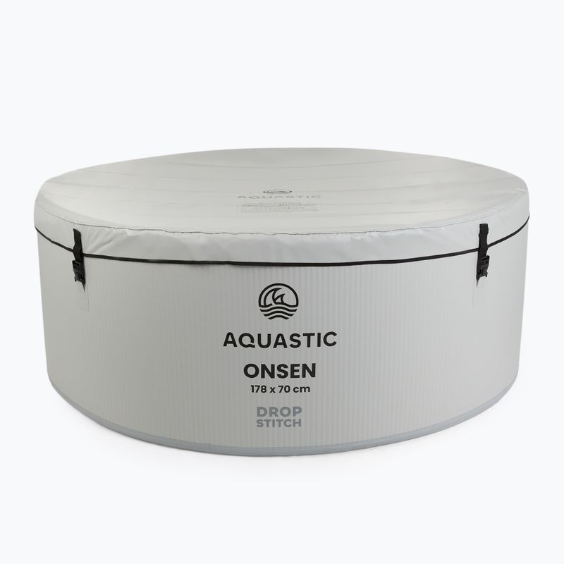 Piscina gonfiabile AQUASTIC ONSEN drop stitch 1200 l 178 cm grigia