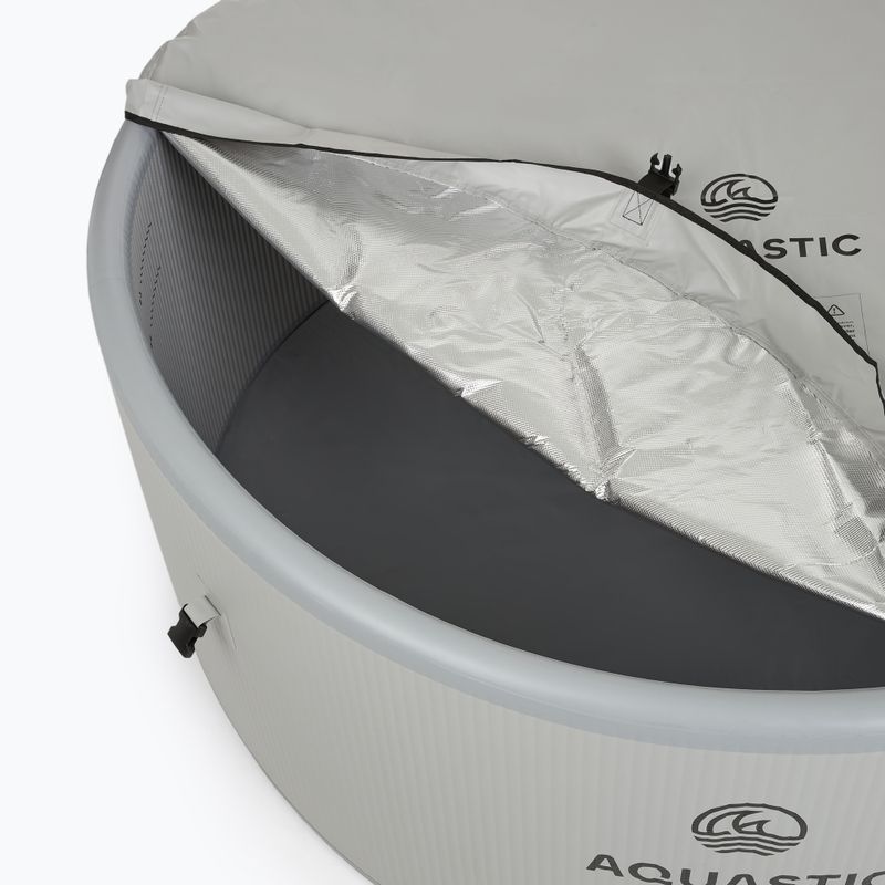Piscina gonfiabile AQUASTIC ONSEN drop stitch 1200 l 178 cm grigia 11