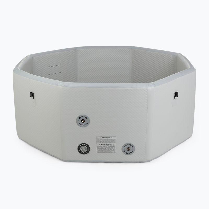 Piscina gonfiabile AQUASTIC ONSEN drop stitch 1400 l 186 cm grigia 4