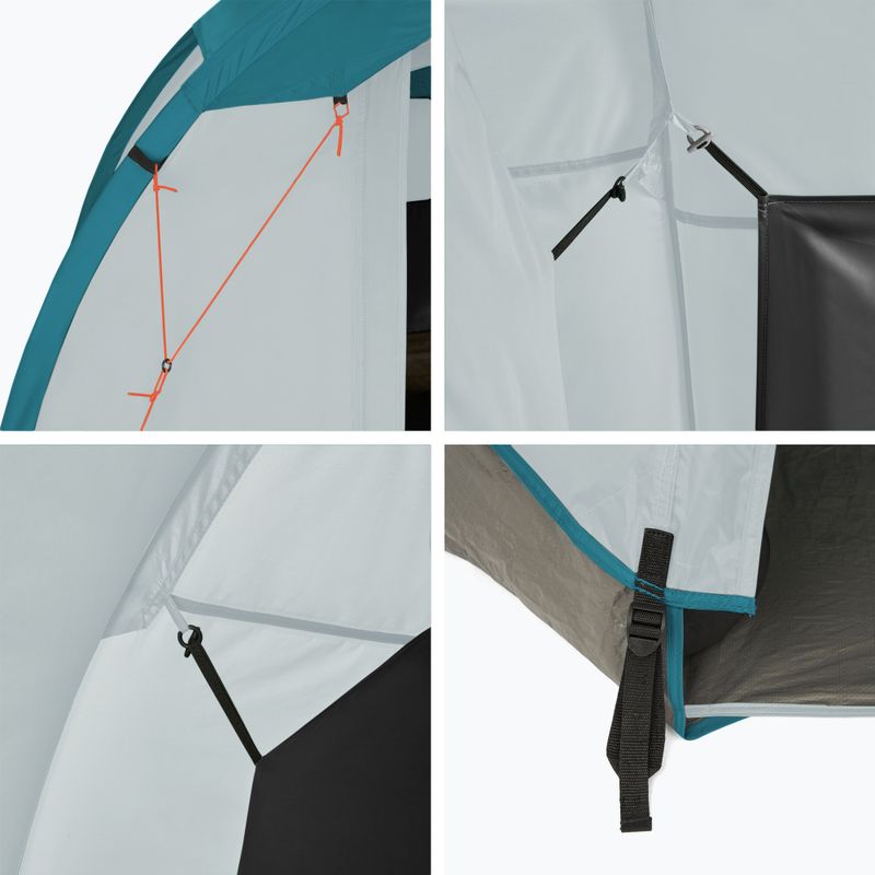 Tenda da campeggio per 4 persone KADVA Kavio 4 turchese 9
