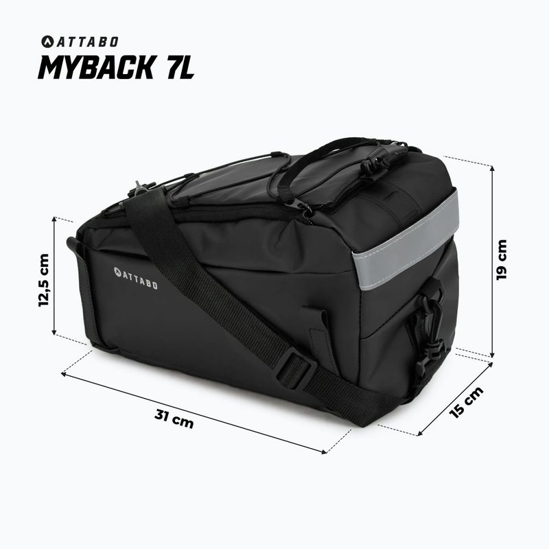 Borsa portabici ATTABO MyBack 7 l nero 7