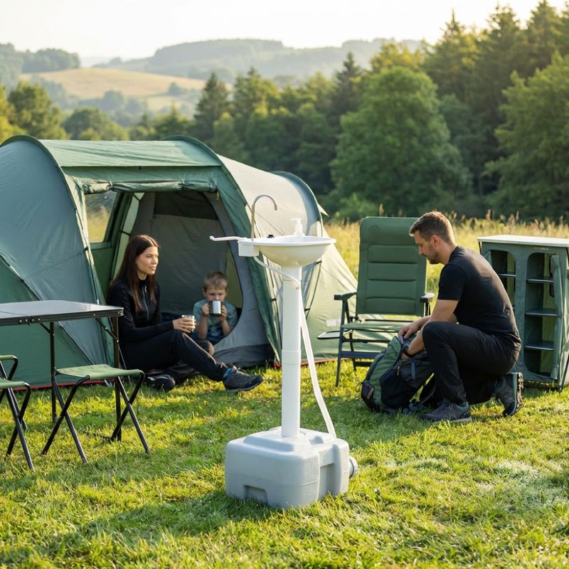 Lavabo da campeggio KADVA ViaAlta grigio 4