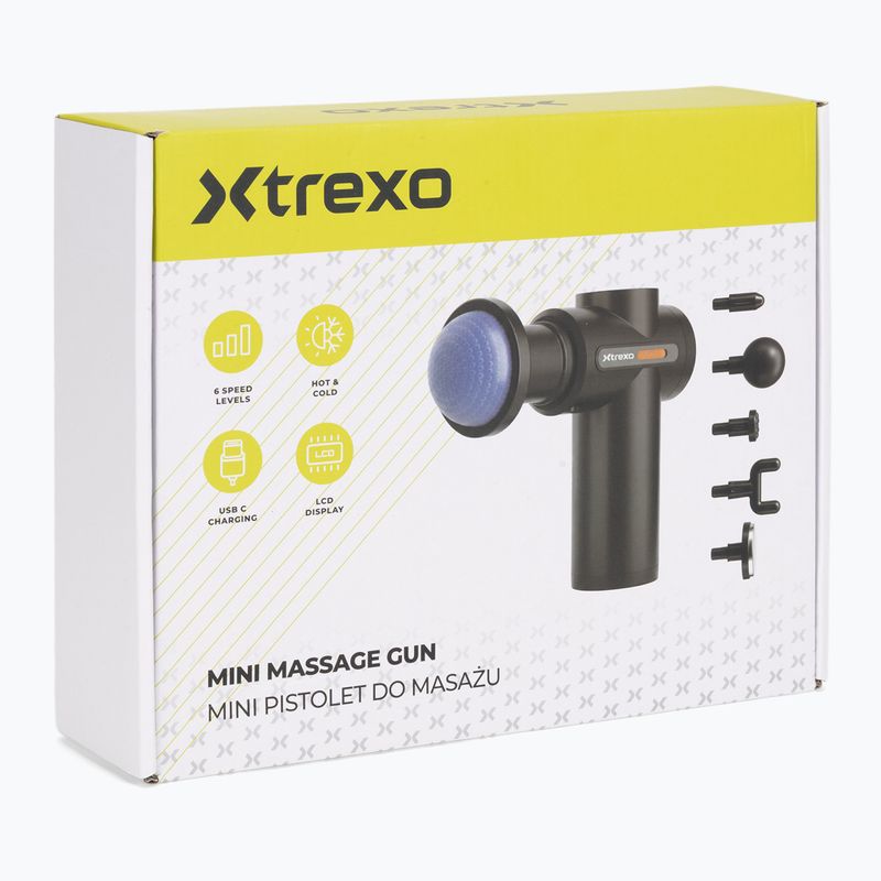 Pistola XTREXO per massaggio Mini Pulsar nera 16