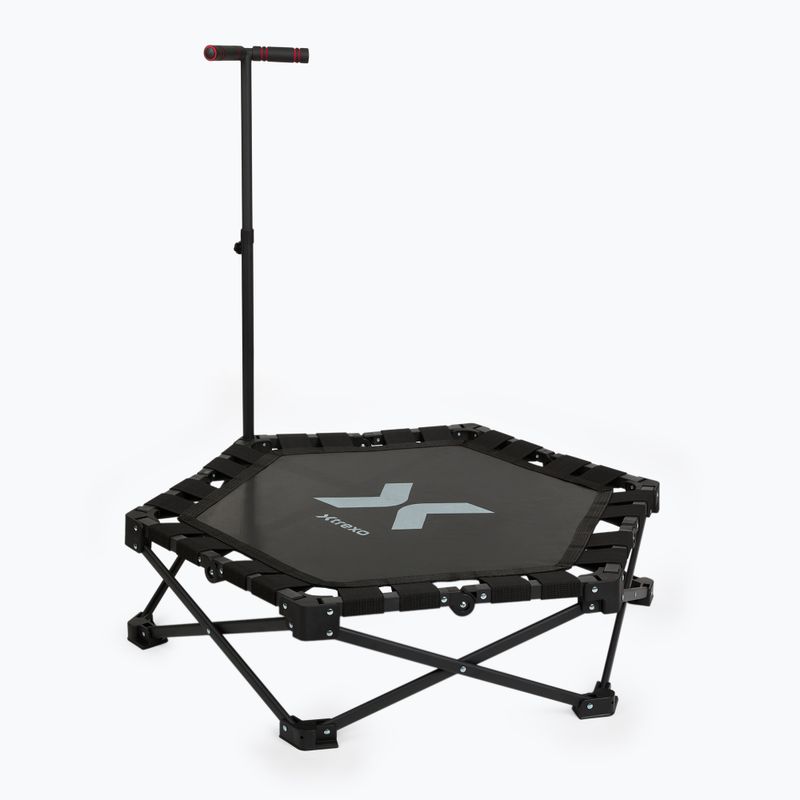 Trampolino XTREXO Hop&Side pieghevole nero