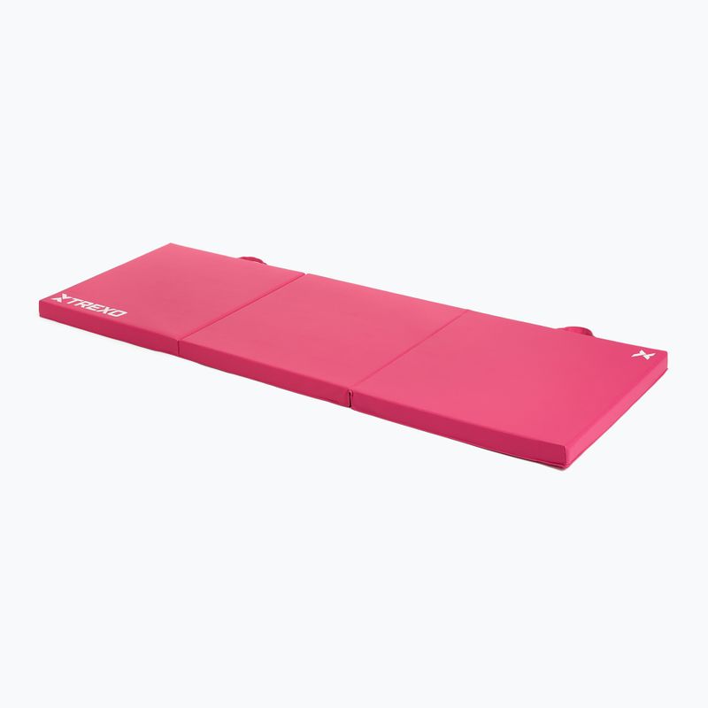 Materasso da ginnastica pieghevole TREXO 180 x 60 x 5 cm rosa 2