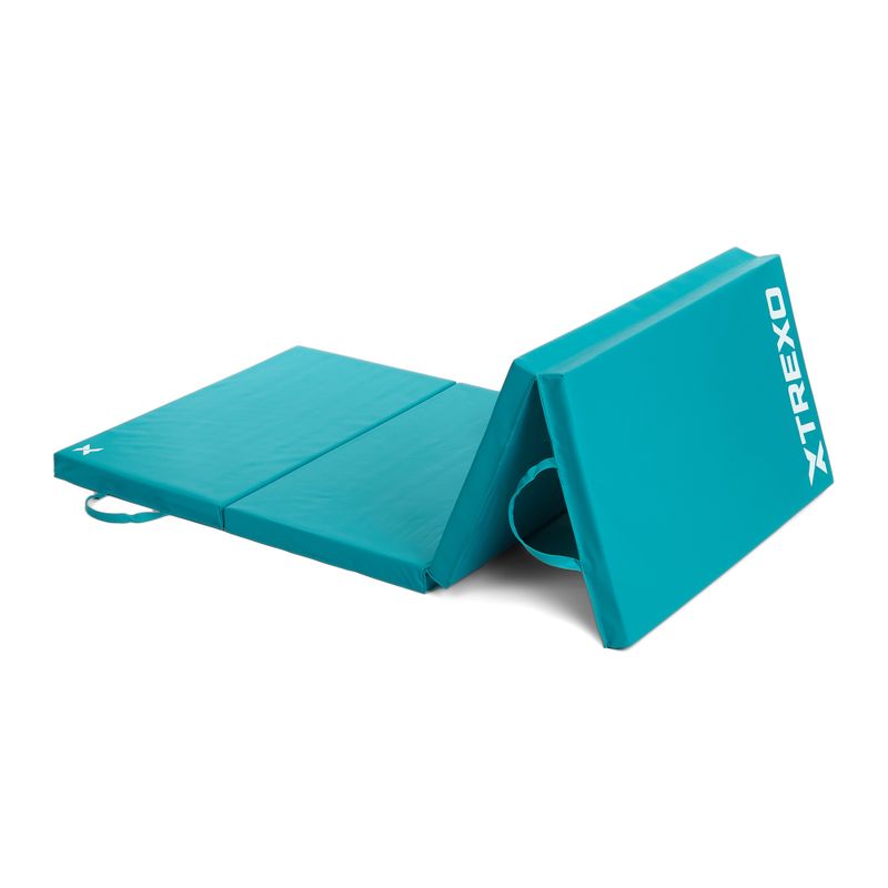 Materasso da ginnastica pieghevole TREXO 195 x 80 x 5 cm verde 10