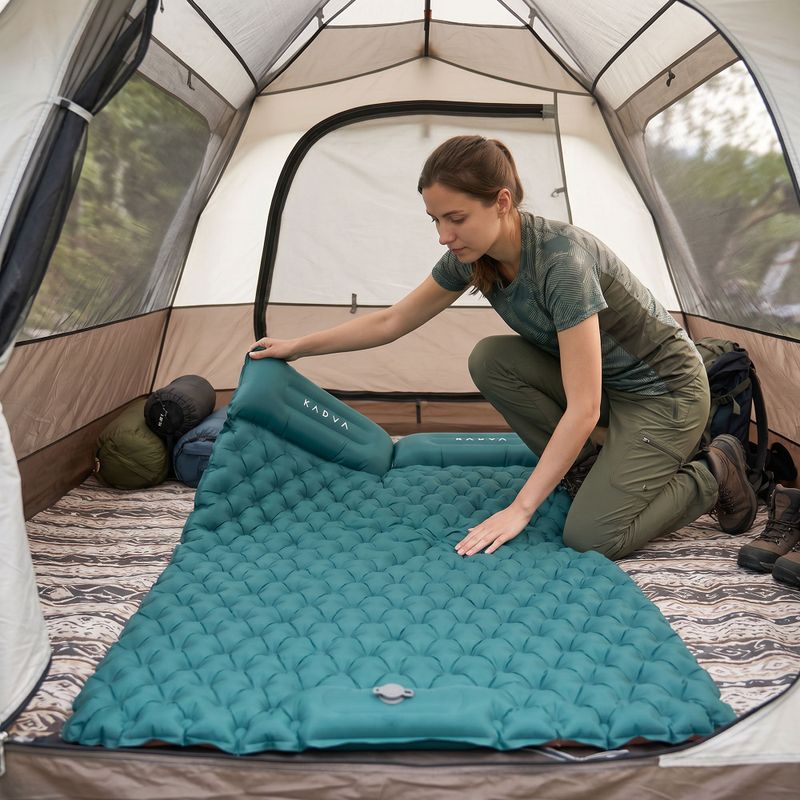 Materasso gonfiabile KADVA Doublerest verde 11
