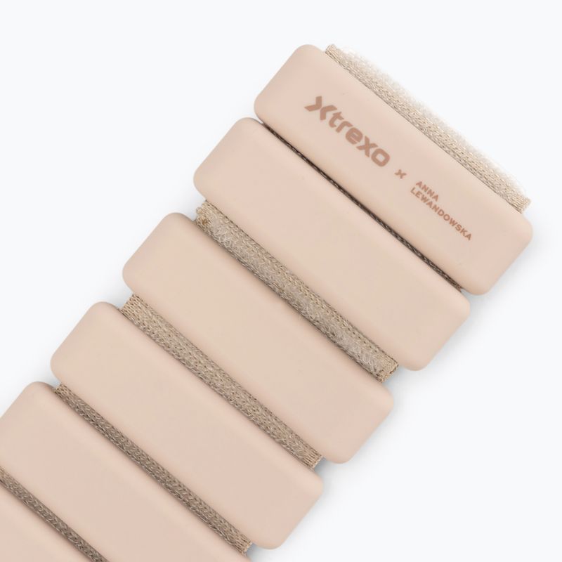 Cavigliere e polsiere con peso XTREXO x Anna Lewandowska Bangles 205 Beige 6
