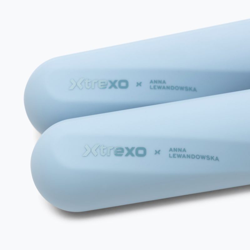 Set di manubri XTREXO x Anna Lewandowska Bars 215 Azul Bruma 7