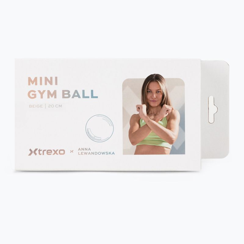 Palla per ginnastica piccola XTREXO x Anna Lewandowska ball 20cm Beige 8