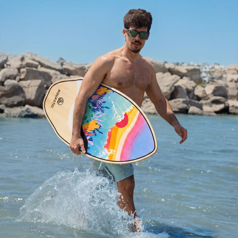 Tavola da skimboard AQUASTIC Lagoon 39" colorful 3